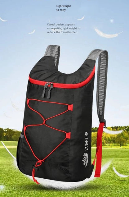 Mochila Dobrável Multifuncional para Exteriores em Nylon Impermeável de Alta Densidade Leve Bolsa Esportiva para Acampamento Caminhada Viagem