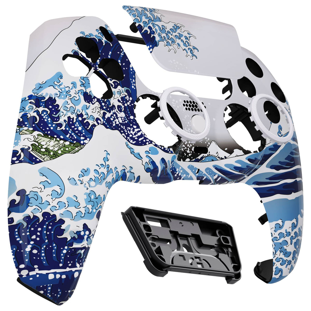eXtremeRate LUNA Redesigned Replacement Front Shell Touchpad Compatible with ps5 Controller BDM-010/020/030/040/050