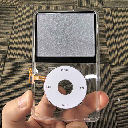Clear Faceplate Transparent Front Housing Case with Clickwheel Flex Button Kit For iPod Classic 6th 7th Gen 80GB 120GB 160GB