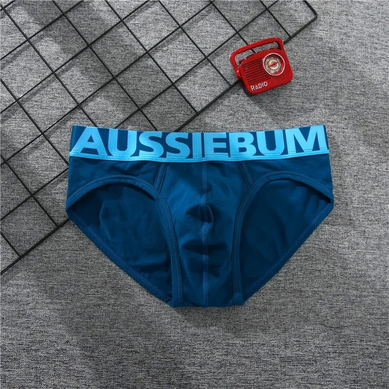 Men's cotton underwear low waist letter tide comfortable sweat-absorbent boxer shorts