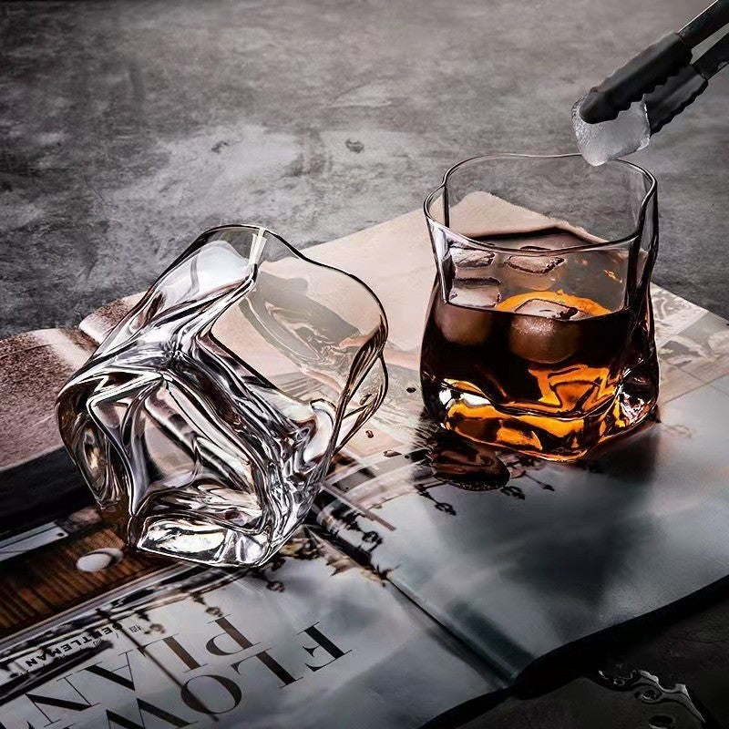 Copo de uísque cinza-fumaça 190ml, copo Old Fashioned de base pesada, conjunto de presente para bar, caneca de cerveja de cristal, direto da fábrica