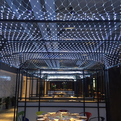 Net Mesh Led Lights 3M/6M/12M LED String Christmas Fairy Curtain Garland Outdoor Waterproof For Party Garden Wedding Decoration