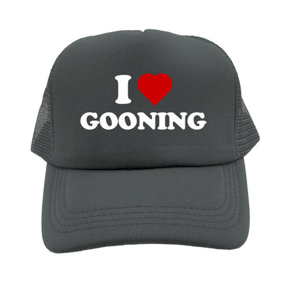 Funny I Love Gooning Baseball Caps Cool Summer Men Mesh Net Hat Humor Trucker Cap Unisex Outdoor Mesh Net Caps MZ-080