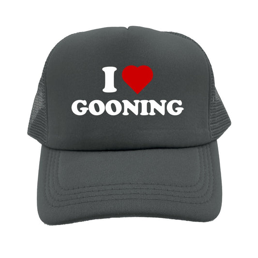 Funny I Love Gooning Baseball Caps Cool Summer Men Mesh Net Hat Humor Trucker Cap Unisex Outdoor Mesh Net Caps MZ-080