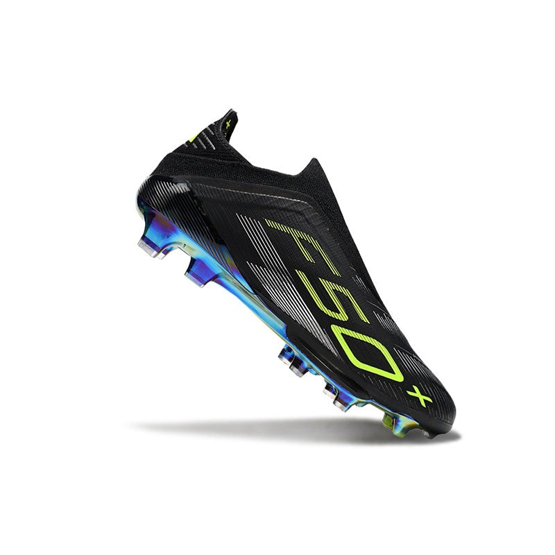 Pro Without-Lace Mens Soccer Shoes SLIP-ON Non-Slip Turf Soccer Cleats for Youth TF/FG Training Football Boots Chuteira Campo