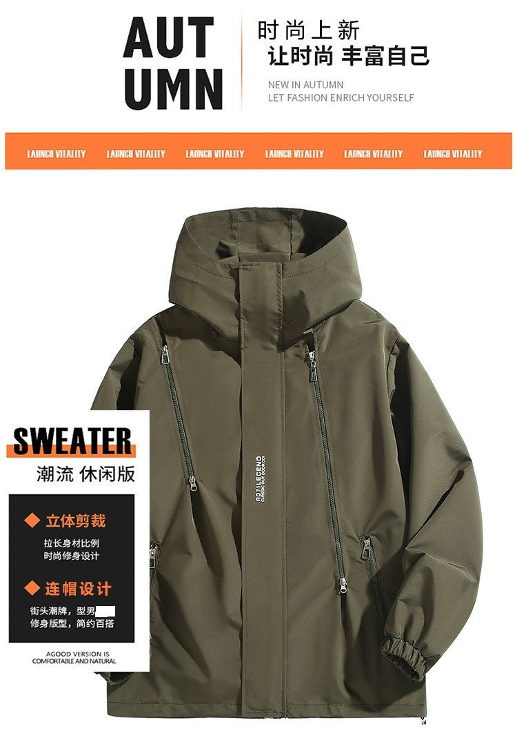 Big Size 12XL Bomber Jacket Men Hooded Zipper Windbreaker Male Fishing Waterproof Windproof Windshield Outerwear Large Plus Fat