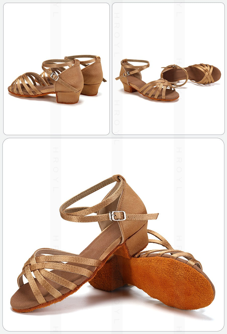 Girls Dance Shoes Kids Child Girl's Ballroom Latin Dance Shoes for Women Modern Jazz Dancing Shoes Training Shoes Salsa Sandals