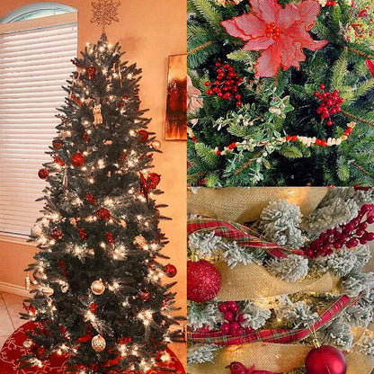 20/1Pcs Christmas Artificial Berries Fake Holly Berry Flower Stamen Bouquet DIY Christma Wreath Xmas New Year Gifts Table Decor