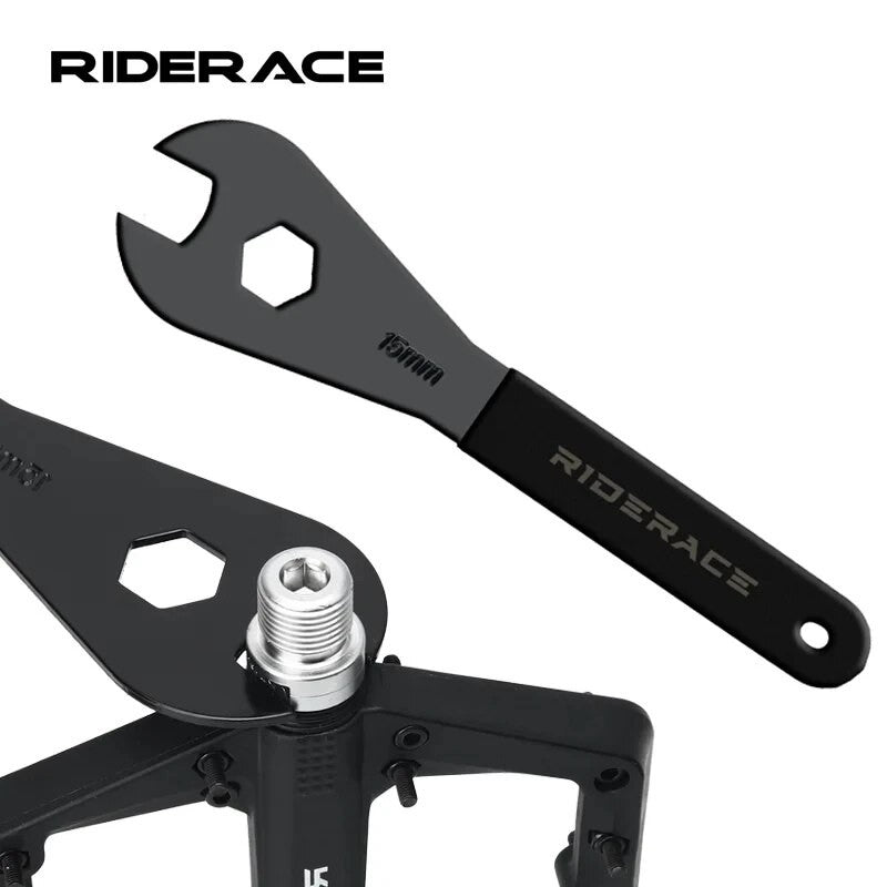 Chave de Pedal de Bicicleta RIDERACE 15mm Durável para Cubos de MTB Bicicleta de Montanha Ferramenta de Instalação Remoção Chave Inglesa Reparo de Ciclismo de Estrada