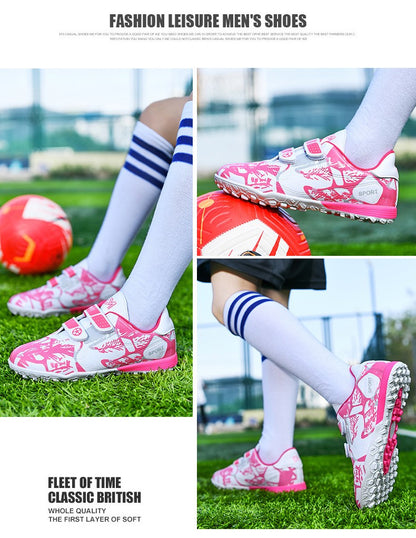 New Kids Football Boots Non Slip Professional Fast Children Football Shoes Original Boys Soccer Shoes Indoor Match Ultralight