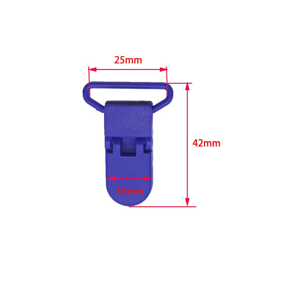 100 Pcs 20 Color Mixed Hot D Shape 25mm Plastic Baby Pacifier Clip Holder Newborn Baby Dummy Soother Bib Toy Chain Gift