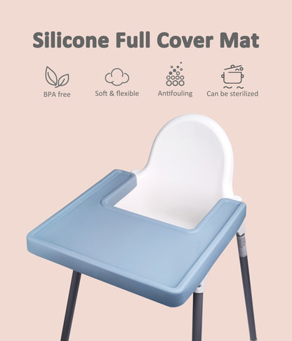 Easy To Clean Antilop High Chair Mat Dinning Placemats Silicon Kids Placemat