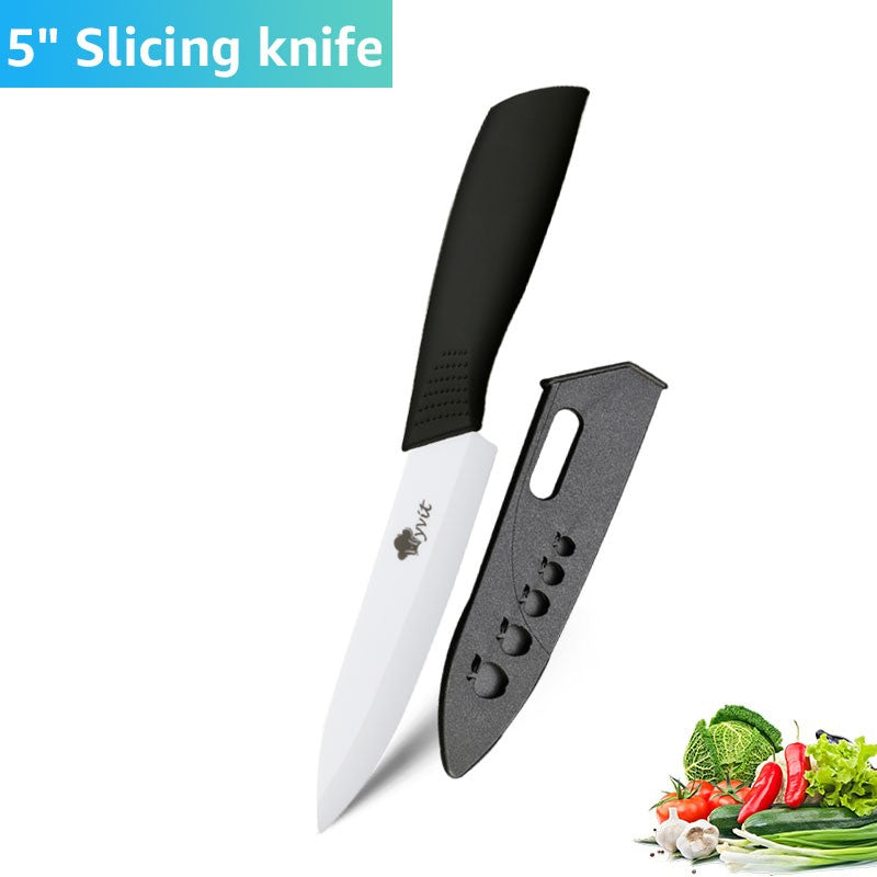 Conjunto de Facas de Cerâmica para Cozinha Profissional Faca de Cerâmica 3 4 5 6 Polegadas Faca de Descascar Frutas à Prova de Ferrugem para Fatiar Cortar Legumes