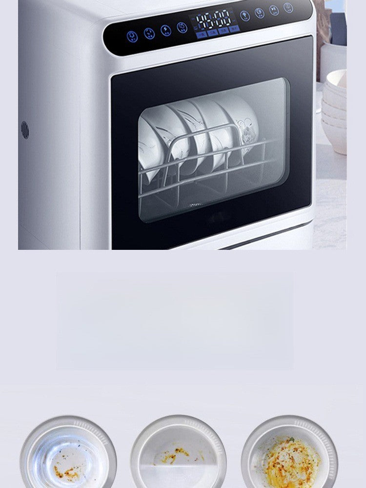 Smart Mini Dishwasher Countertop 6-8 Sets With Air Drying & Sterilization Function For Kitchen