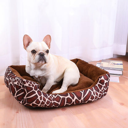 Cama Quadrada para Cães, Acessórios para Animais de Estimação, Sofá-Cama Macio e Acalmador de Pelúcia para Gatos e Cães Pequenos e Médios