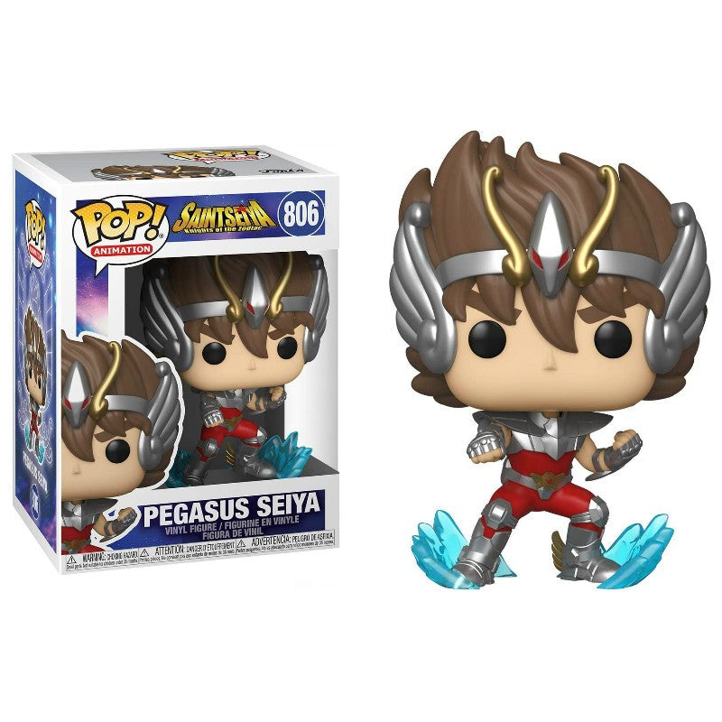 Funko Pop Cavaleiros do Zodíaco Boneco Articulado Hyoga de Cisne #808 Shiryu de Dragão #807 Shun de Andrômeda #809 Ikki de Fênix #810 Bonecos de Vinil Brinquedos