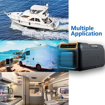 Ar condicionado portátil de 4500 BTUs, unidade de refrigeração 5 em 1 com kit de instalação para barraca de acampamento, caminhão, trailer, van e uso doméstico, baixo consumo de energia.