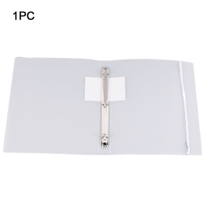 6 pcs Colorful Plastic Binder Folders Clear A4 Binder Pocket Snap Closure 11 Holes Punched Pockets Home Office
