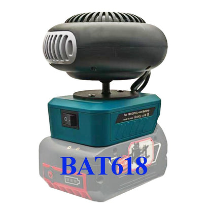 Power Tool Parts Lithium Electric Power Warm Air Blower Fan Heater Hot&Cold Wind Dual Mode For Makita For Bosch Li-ion Battery