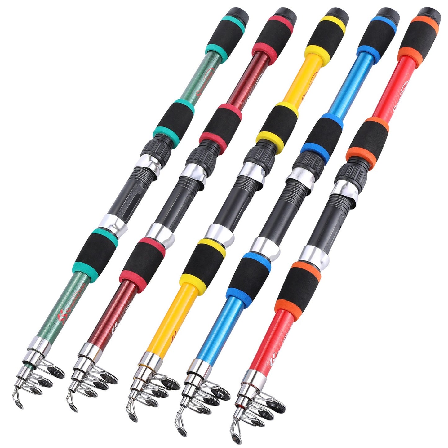 Sougayilang Vara de Pesca de Spinning 2,1m-3,6m Carbono para Truta Carpa Vara de Pesca Telescópica Vara de Pesca com Isca Material de Pesca