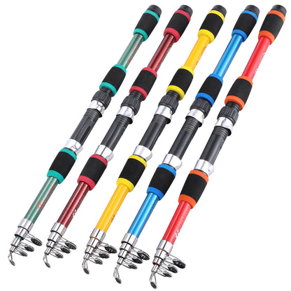 Sougayilang Vara de Pesca de Spinning 2,1m-3,6m Carbono para Truta Carpa Vara de Pesca Telescópica Vara de Pesca com Isca Material de Pesca