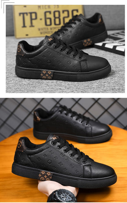 Brand Men Leather High-Top Skateboarding Shoes Men's Sneakers Male Flats Non-Slip Sport Shoes Zapatillas Hombre Mens Footwear