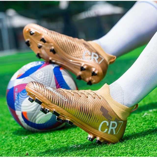 New Men's and Women's Football Cleats Firm Ground Outdoor Professional Football Shoes Lightweight Sports Sneaker Rugby Boots