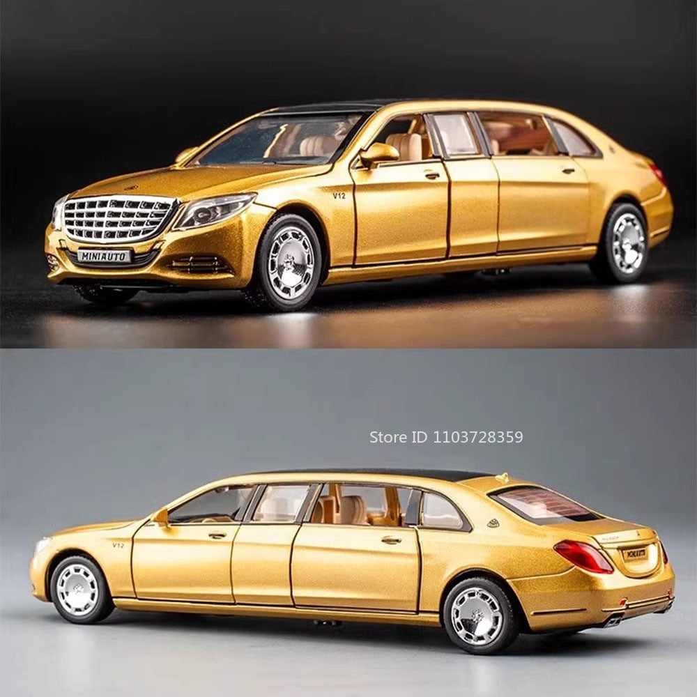 1:32 S650 C260 Modelo de Carro de Brinquedo em Miniatura Liga Fundida com Som Luz Portas Abertas Veículo de Simulação de Fricção Brinquedos para Presentes de Meninos