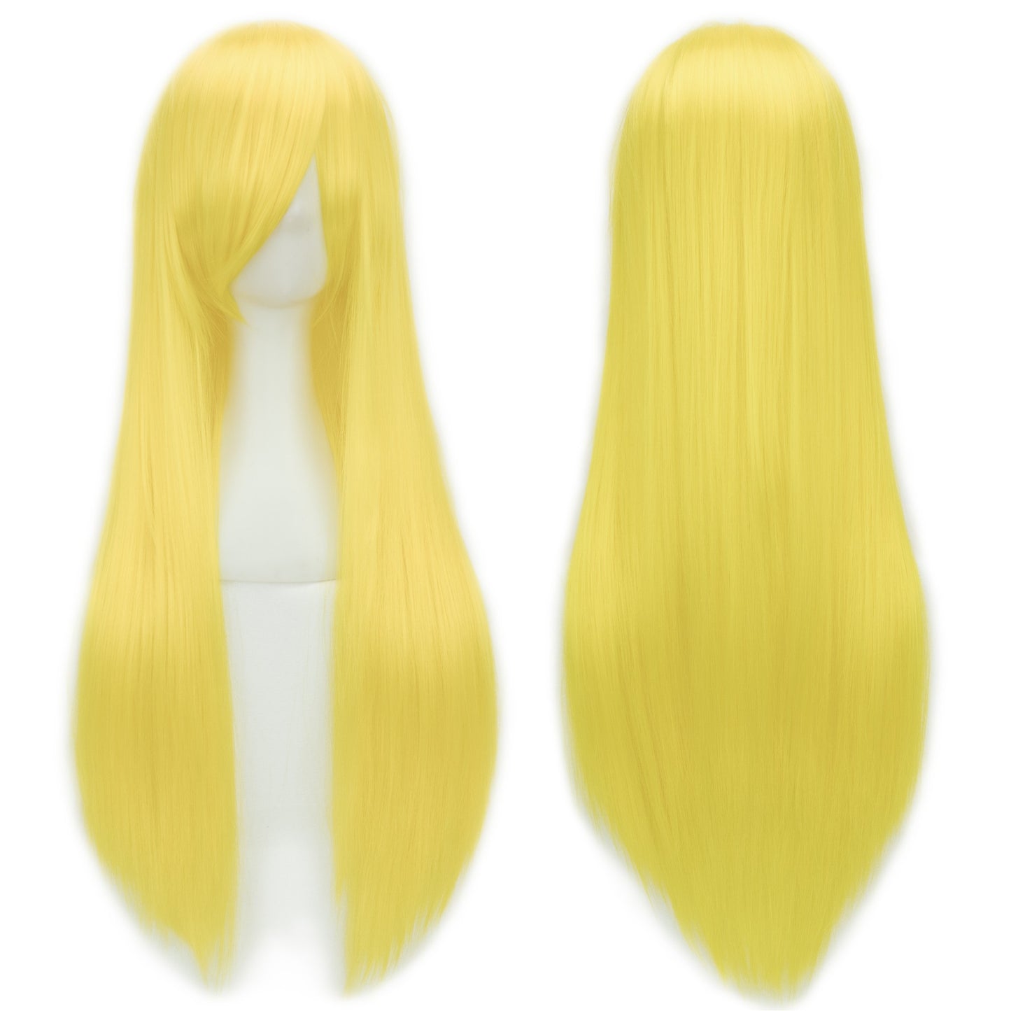 Soowee 80cm Cabelo Sintético Comprido Branco Roxo Perucas Cosplay Festa Preto Cabelo Liso Peruca Postiça para Mulheres
