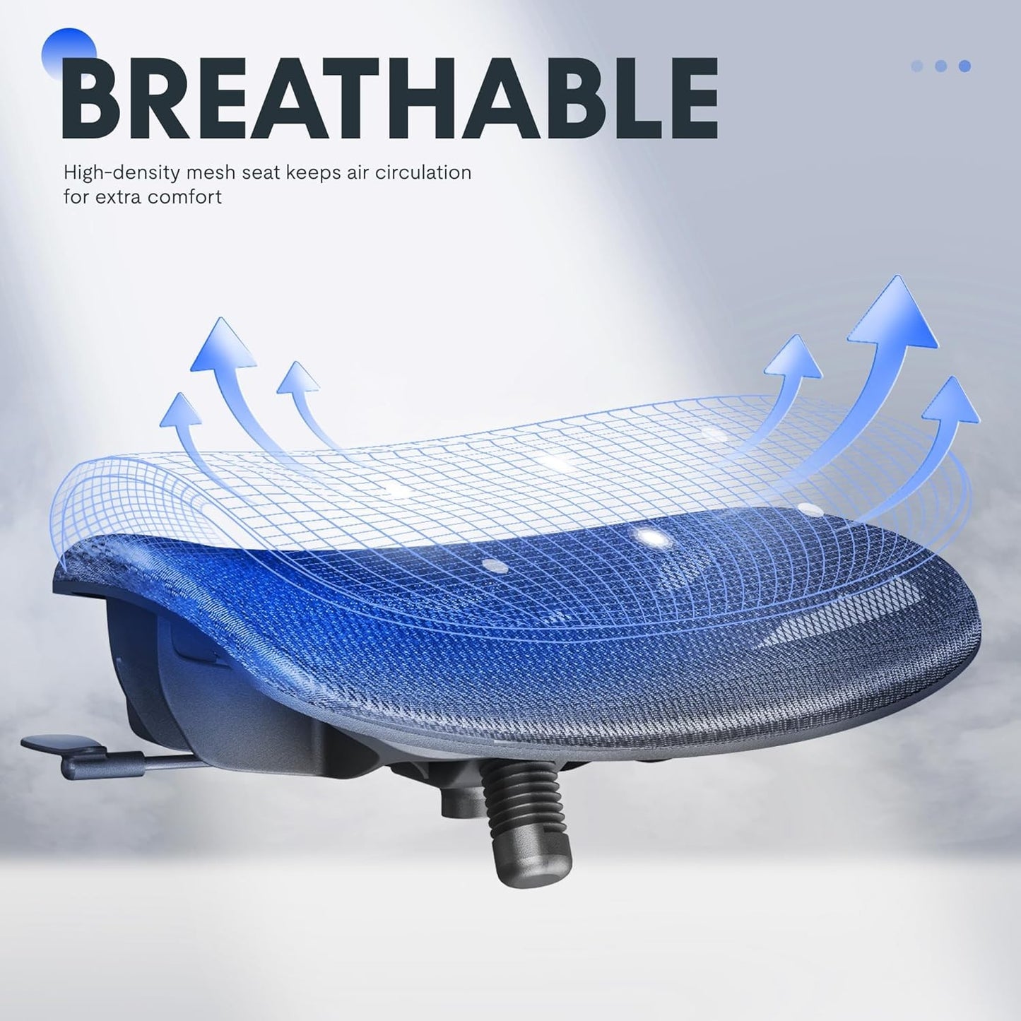 Ergonomic Office Chair, High Back Mesh Swivel Computer Chair, Executive Office Desk Chairs, with Adjustable Lumbar Support