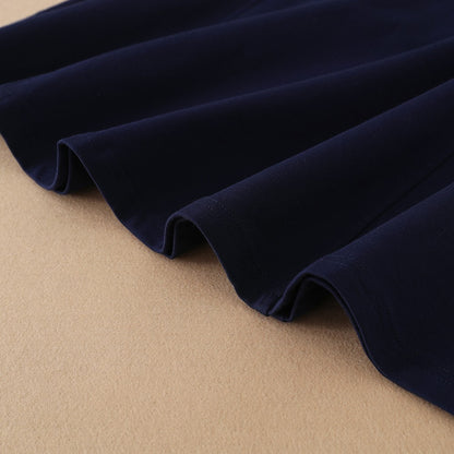 Girls Dresses 2025 Preppy Style Dresses Kids Ruffle Collar Long Sleeved Clothes Children Dresses with Bow for 5-12 Years