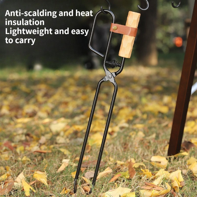 Outdoor barbecue charcoal clip,extended and thickened anti scalding charcoal clip,essential carbon clip for camping,travel,home