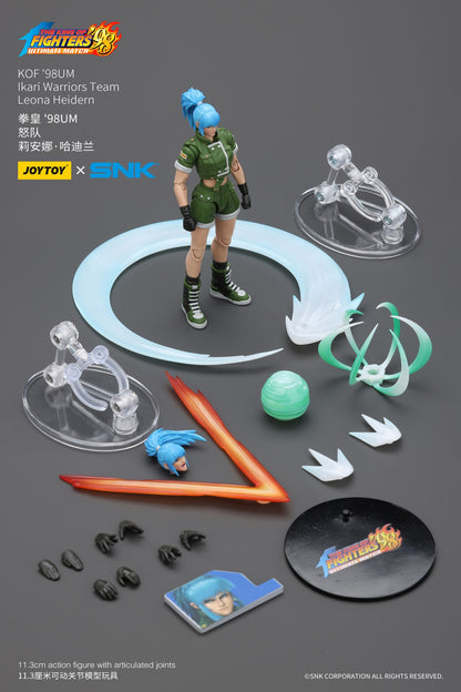 [Pré-venda] 1/18 JOYTOY Boneco de Ação SNK KOF'98UM Ikari Warriors Team Anime Modelo de Brinquedo