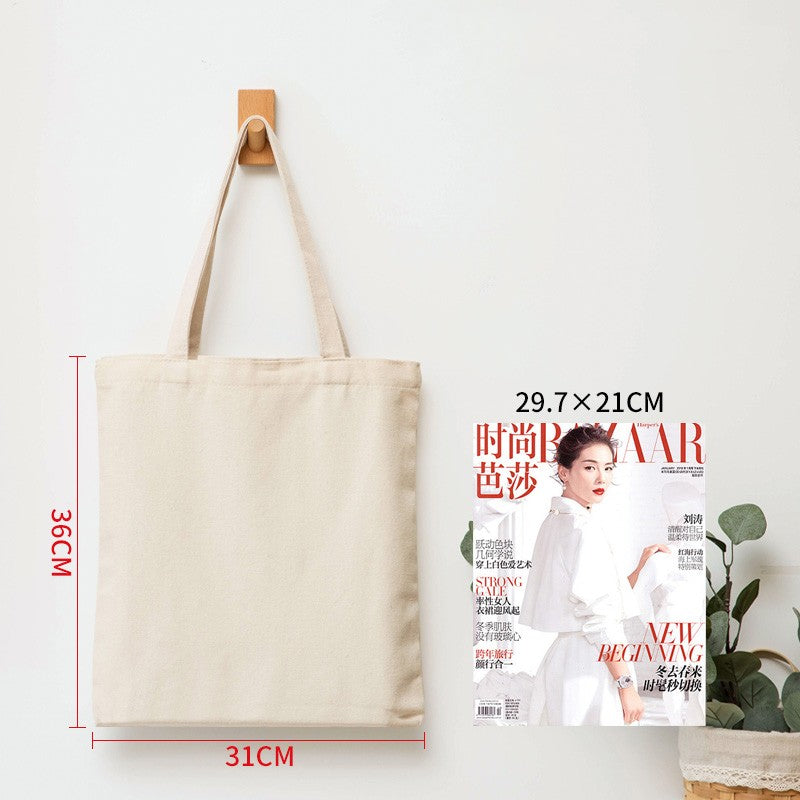 Wholesale Custom 50pcs/Lot Reusable Cotton Grocery Shopping Bags Printed logo High capacity Canvas Tote Bag