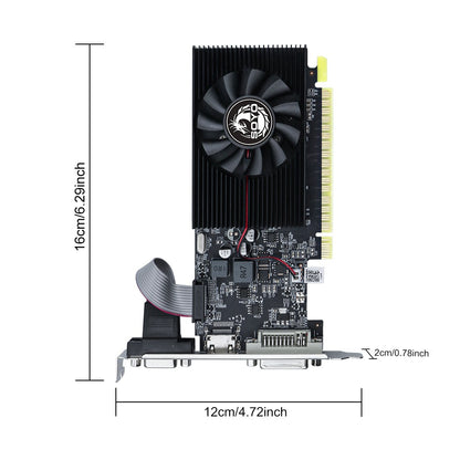 Placa de Vídeo SOYO NVIDIA GeForce GT740 4G GDDR3 GPU 128bit PCIe 3.0 x16 Placas de Vídeo para Jogos para Componentes de Computador de Mesa