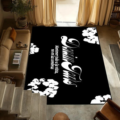 MINISO small T-Tears carpet Anti-Slip Kitchen Bedroom fashion D-Denim Handmade Tufted Rug Luxury Living Room Entrance Decoration