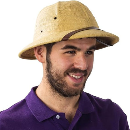 Chapéu de palha de verão masculino RUHAO, chapéu de sol, chapéu de sol, chapéu de balde de remo para pai, chapéu de minerador de selva safari, boné britânico de soldado britânico, boné de exército