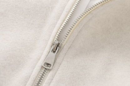 Oversized Soft Bomber Jacket for Women, Long Sleeve Coat, Front Zipper, Female Outerwear, Chic Tops, Fashion