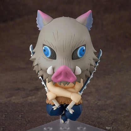 6 tipos de bonecos de ação Demon Slayer Kamado Nezuko Tanjirou Agatsuma Zenitsu Hashibira Inosuke Tomioka Giyuu Kochou Rengoku