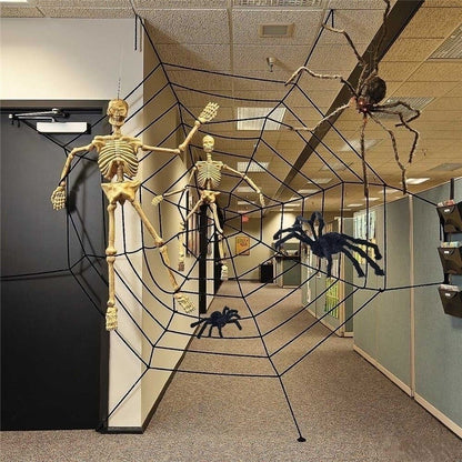 Halloween Aranha de Pelúcia Grande Decoração de Halloween de Terror Adereços de Festa Decoração Gigante de Aranha para Exterior Brinquedo de Pelúcia de Aranha Preta de 30-200cm