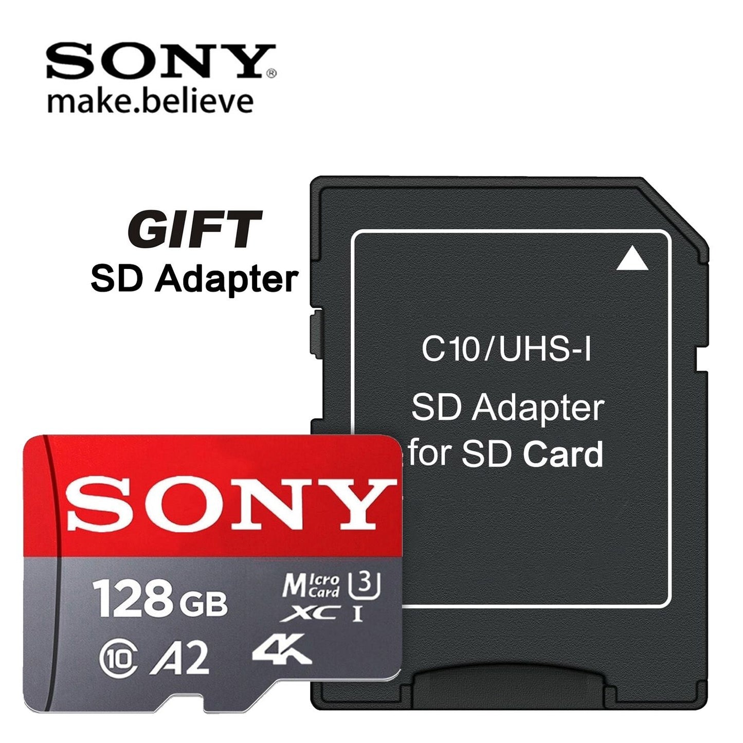 Cartão Micro TF SD SONY Cartão de memória SD Extremo 1TB 512GB 128GB 256GB U3 V30 4K Cartões de memória flash completos para telefone computador câmera
