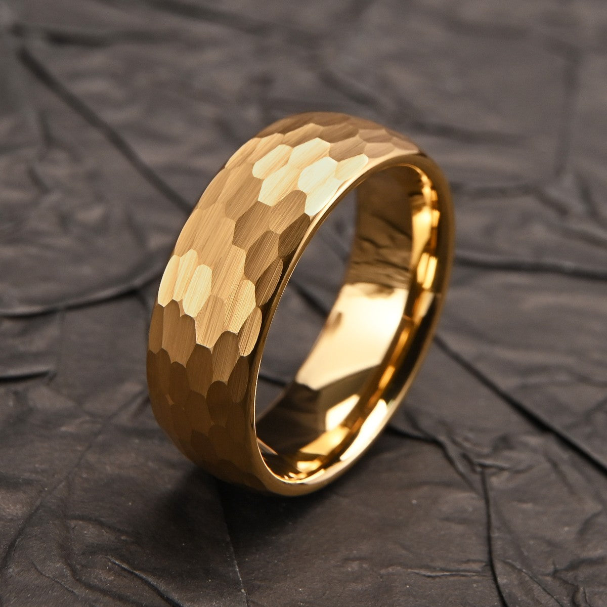 anel de carboneto de tungstênio para homem anéis anel homem casal noivado joias da moda alianças de casamento Anéis de noivado martelados