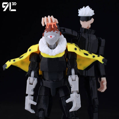 9L3D Anime Impresso Jujutsu Kaisen Sukuna Yuji Yuta Satoru Gojo Bonecos Sorte Dummy 13 Articulados para Modelagem Brinquedos Manequins