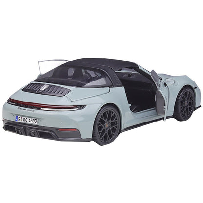 Em estoque Maisto 1:18 Porsche 911 Targa 4 GTS (992.2) com janelas em liga, miniatura Diecast, modelo totalmente aberto, brinquedos personalizados e presentes