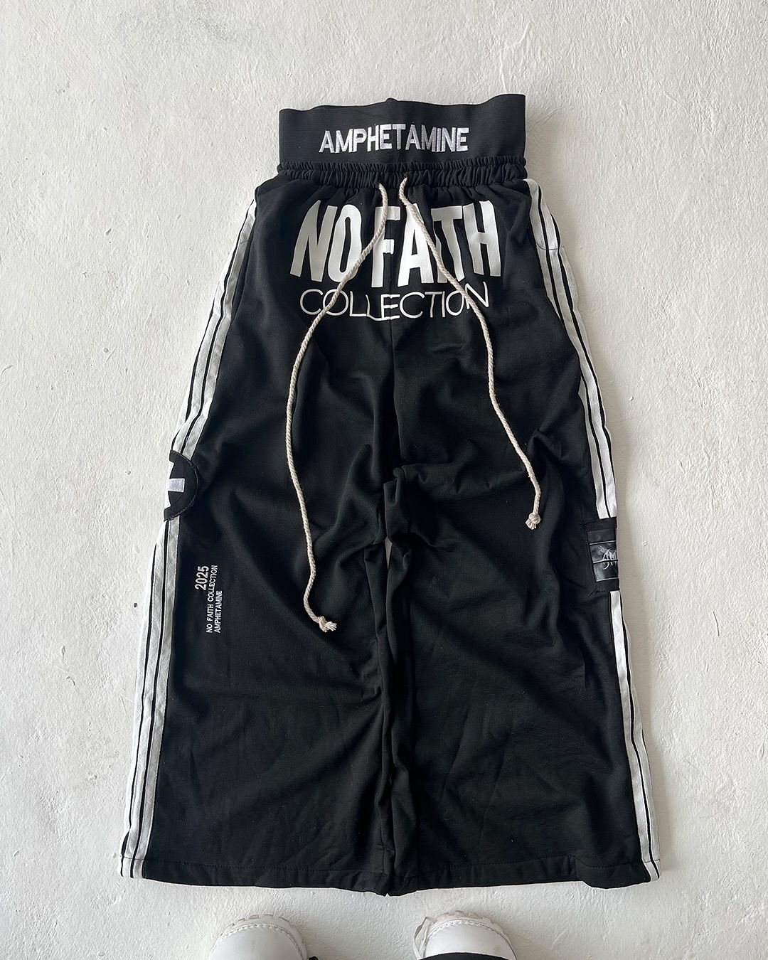 Calça de moletom masculina folgada com bordado de letras listradas padrão Y2K, moda urbana, Hip hop, Gótica, Harajuku, rock