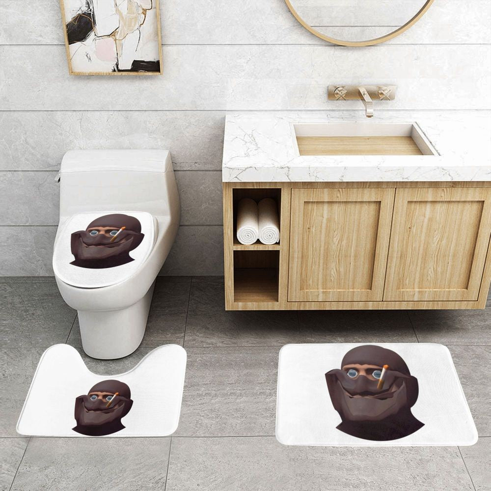 Team Fortress 2 TF2 3 Pcs Bath Mat Bathroom Set Toilet Lid Cover Home Decor Non-Slip Carpet Floor Rug