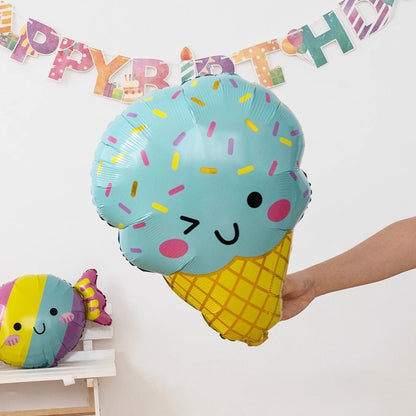 7pcs Candy & Ice Cream Theme Balloons Set pink balloons decoration party birthday balloons decoration party princess