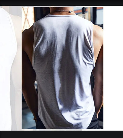 Men's sleeveless fitness shirt anime M sports leisure jogging fast drying summer training clothes fitness men
