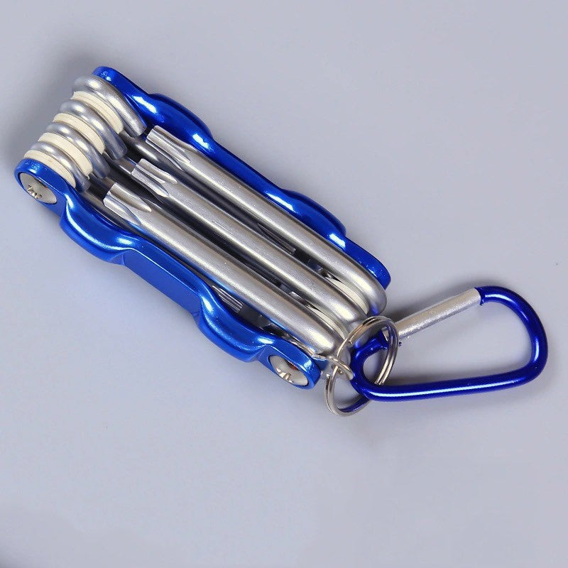 Conjunto de Chaves Allen Dobráveis Portáteis de Metal Sistema Métrico Torx Chave Hexagonal Chave de Fenda Chave Hexagonal Ferramenta Manual de Alta Qualidade