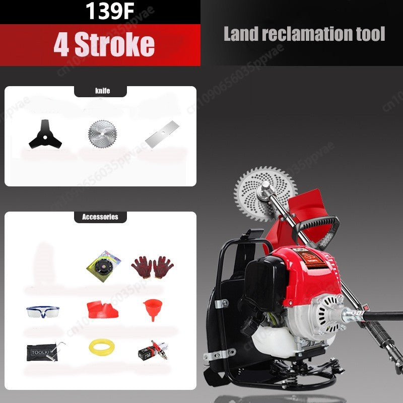 GX35/139F Engine Lawn Mower Four Stroke Backpack Gagoline Weeder Grass Cutter Eradicator garden Tools Hand Gardening Accesorries